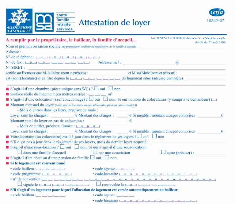 Attestation de loyer A quoi ça sert ? Modèle, définition…